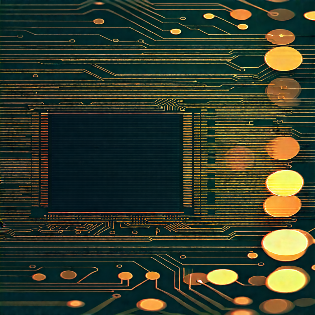 Close-up of electronic circuit