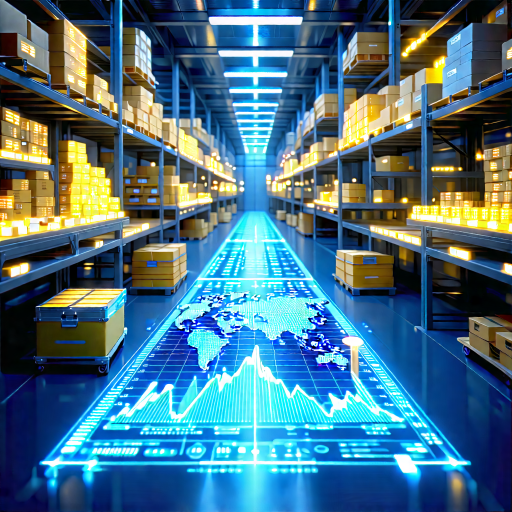 Financial Technology In Manufacturing Facility With Large Warehouse