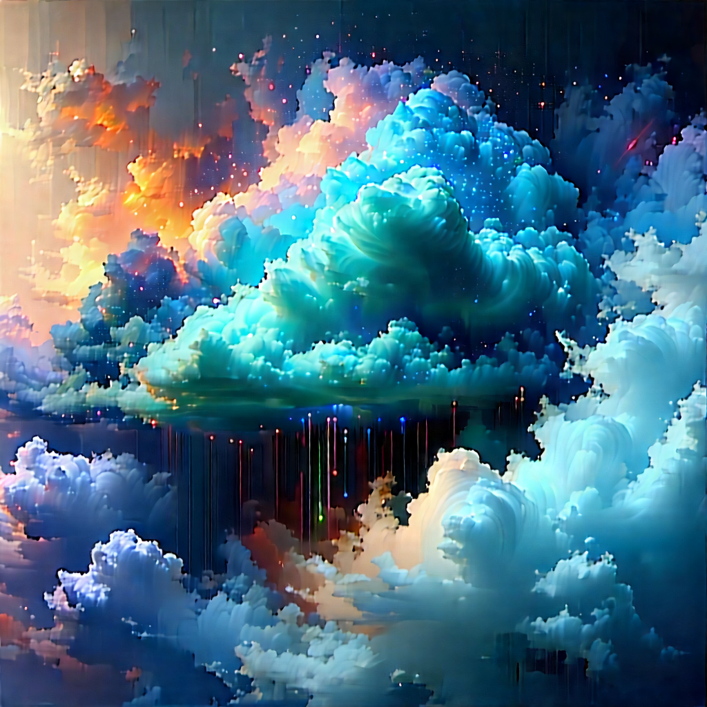Cloud Computing Visualization With Image, There