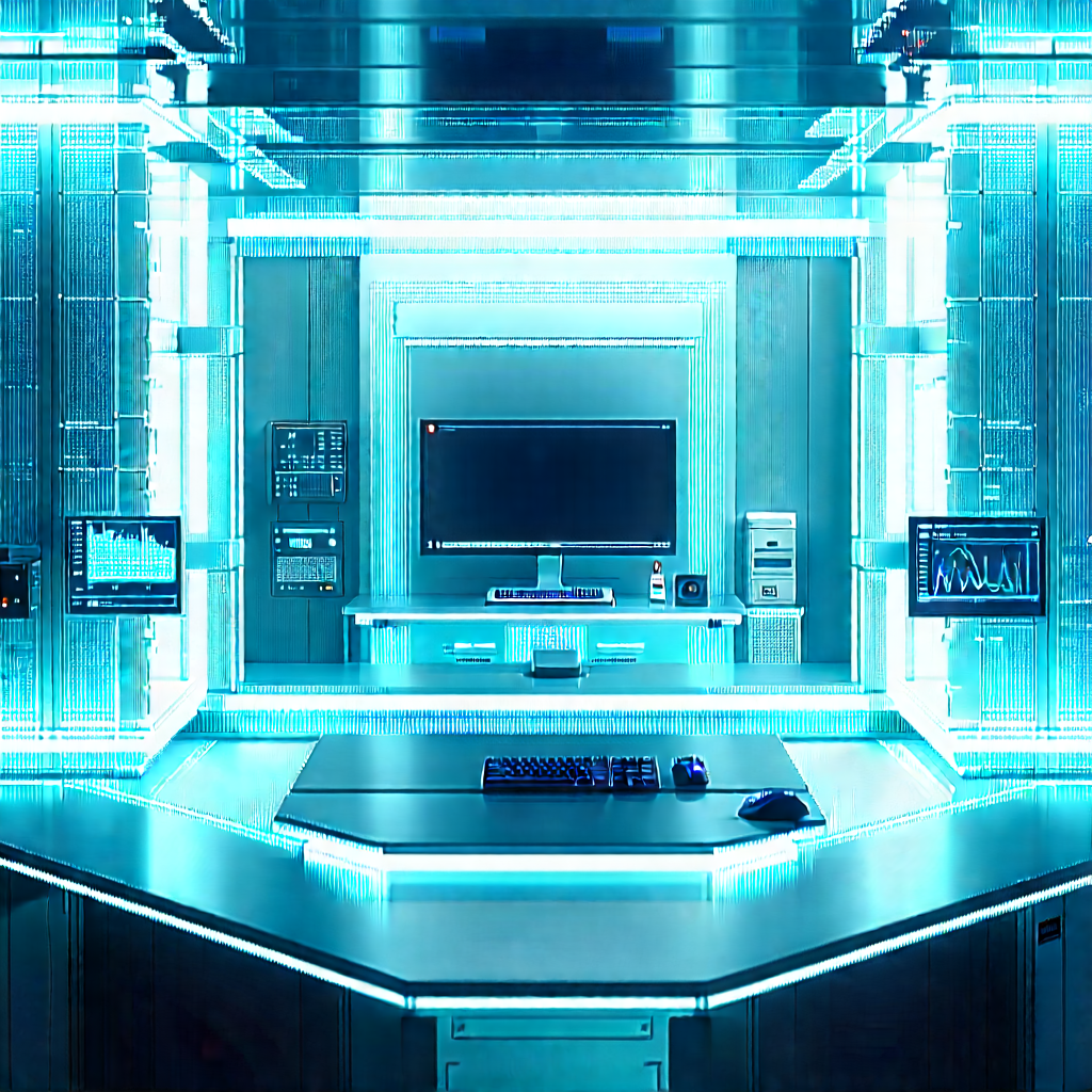 Futuristic research laboratory