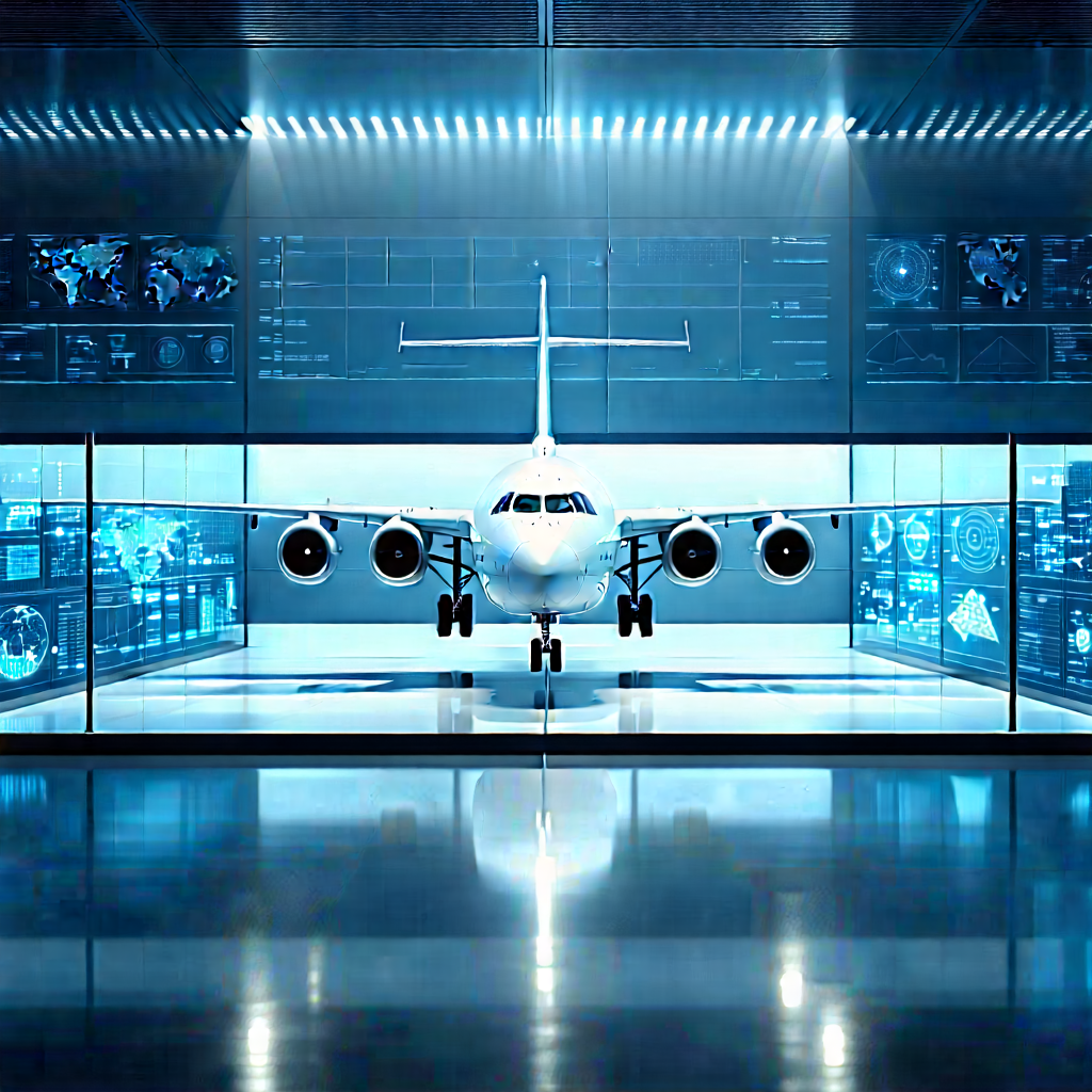 Aerospace Technology In Research Center With Large White