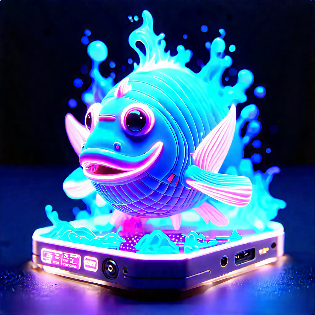 3d Printer With Neon Accents With Neon Blue