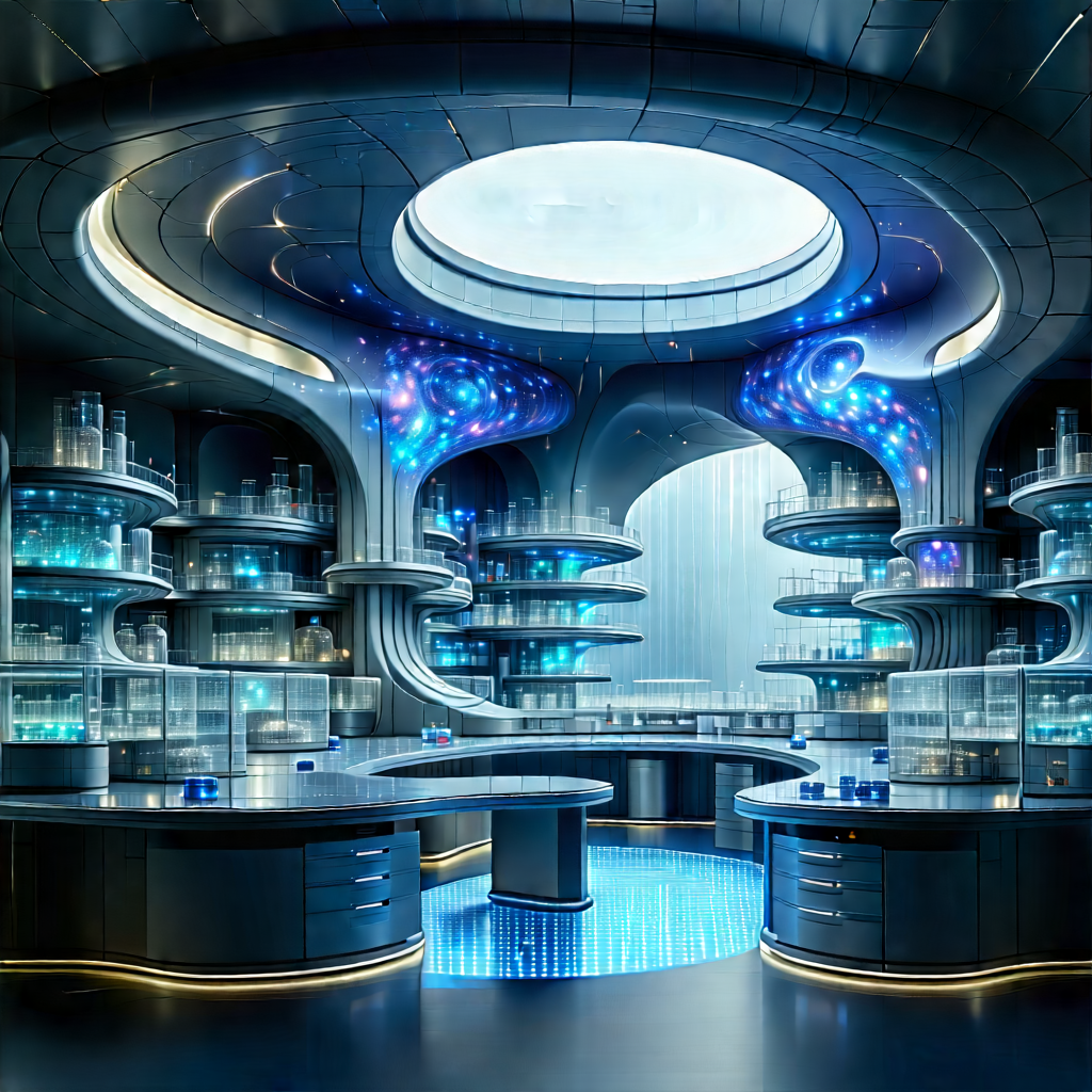 (futuristic:1.13) Research Laboratory With Image
