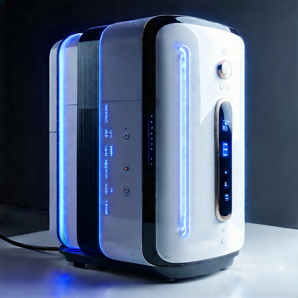 Innovative Smart Appliance Design With White Blue
