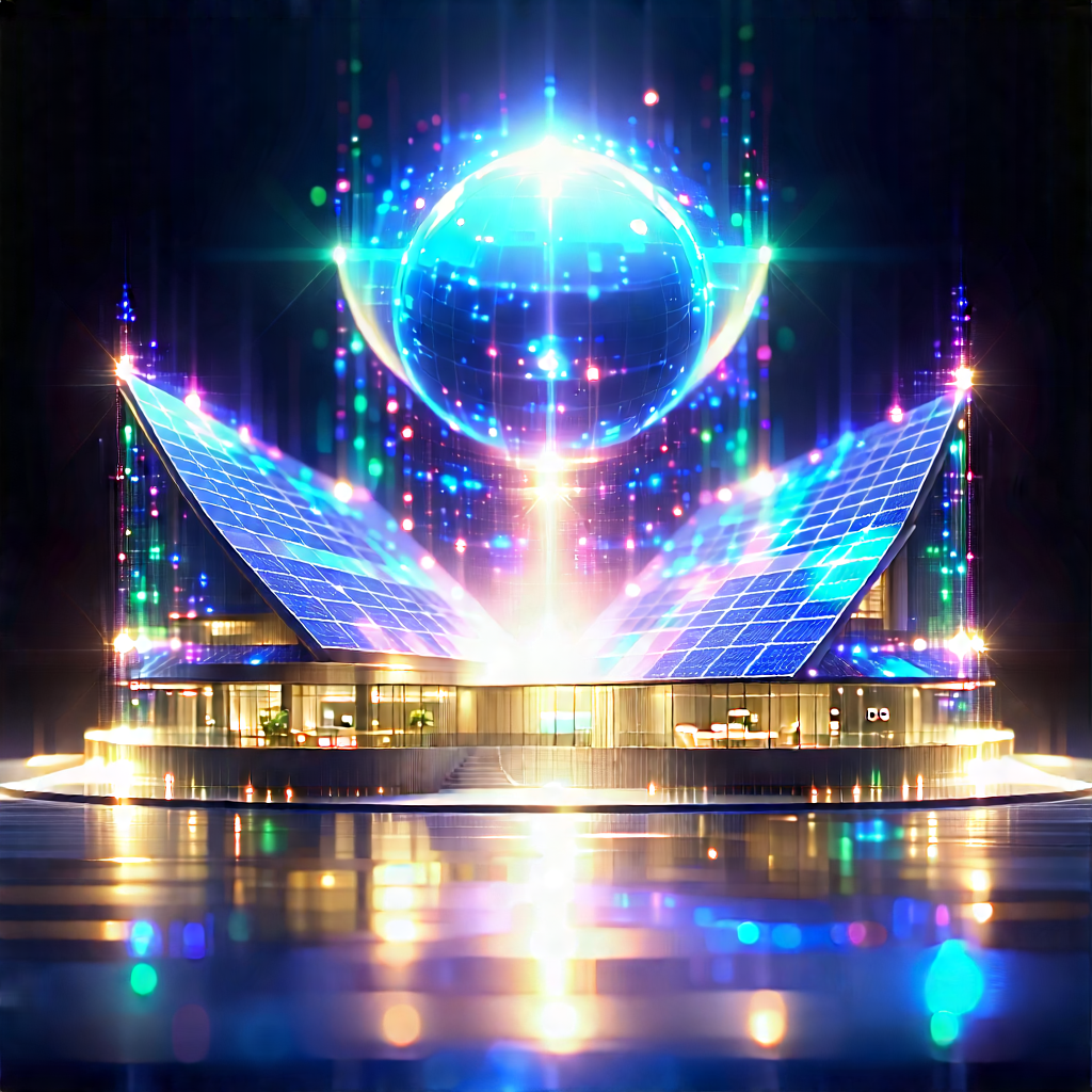 Innovative Renewable Energy Design With Large, Colorful,
