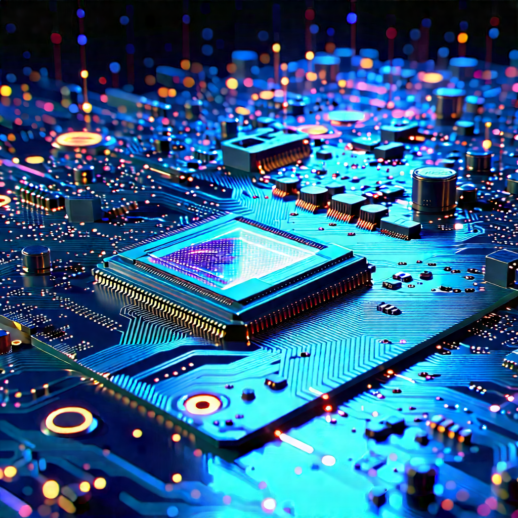 Circuit board with holographic projection