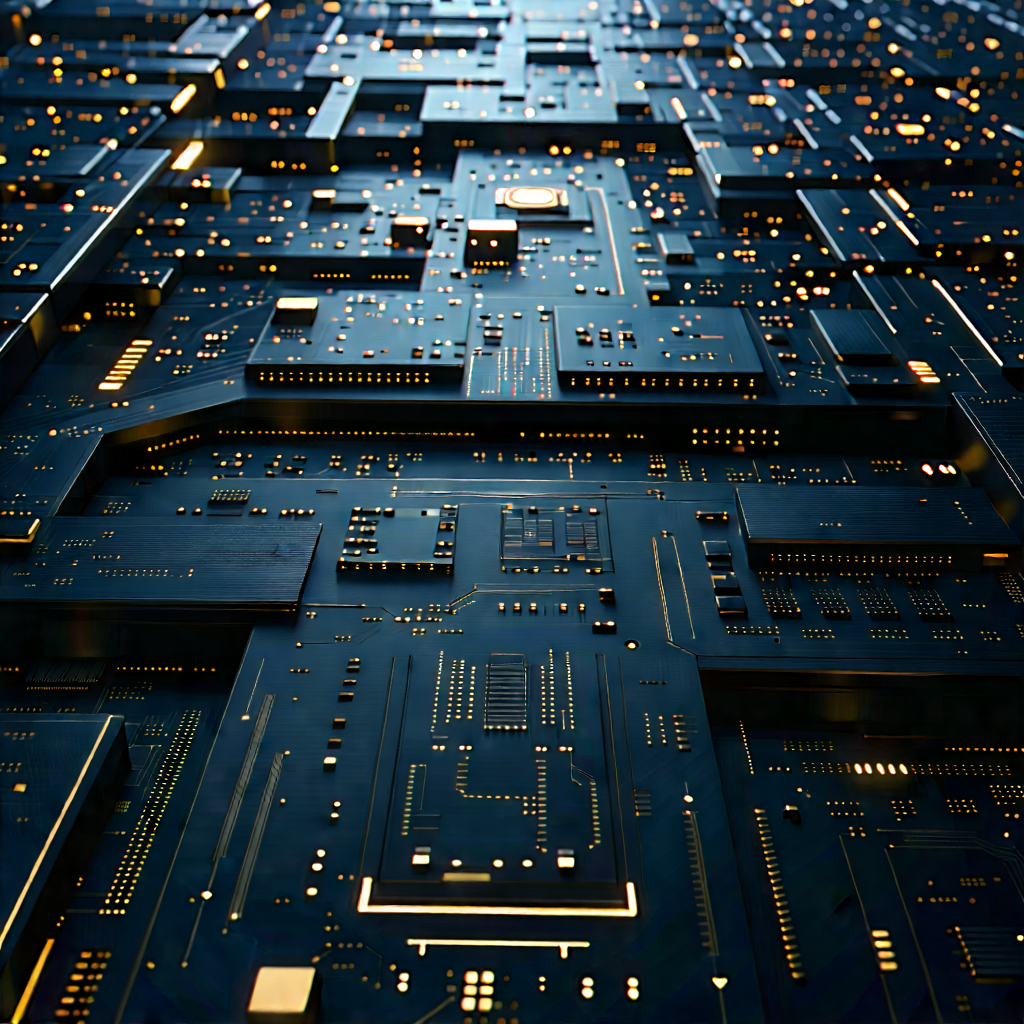 Close-up of sensor array