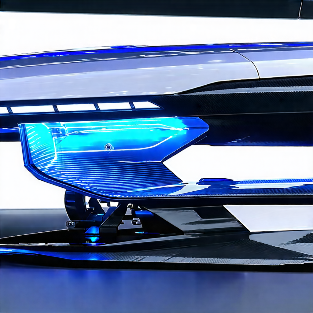 Innovative Electric Vehicle (design:1.12) With Blue Blue