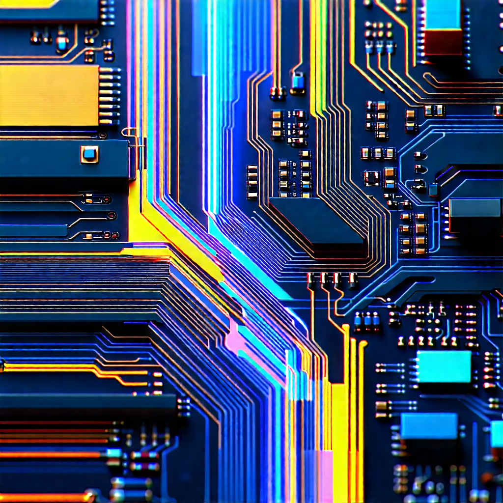 Close-up of electronic circuit