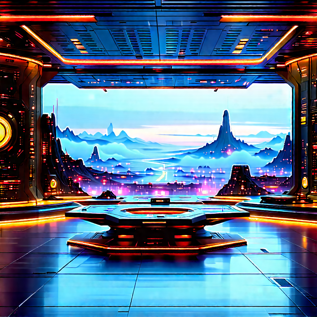 Futuristic Tech Startup Office With Image, There