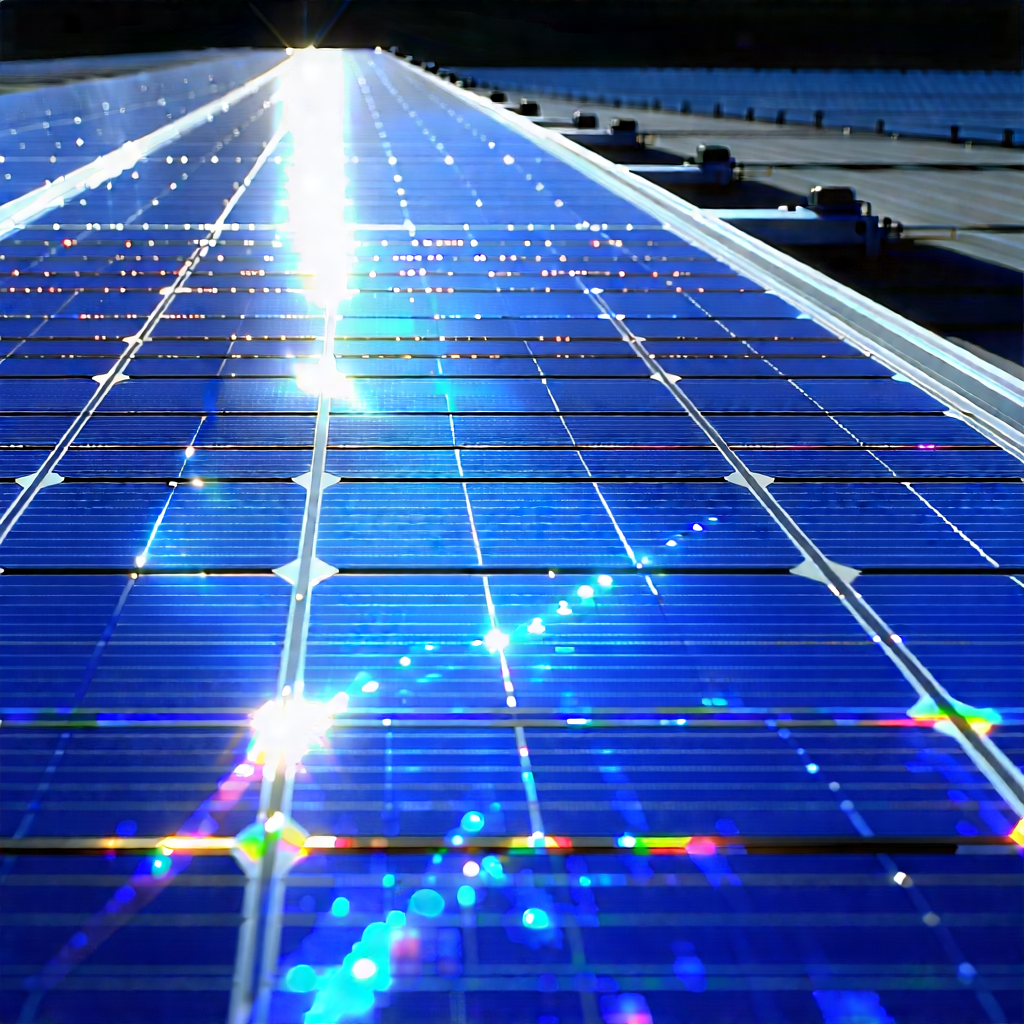 Solar Panel With Holographic Projection With Solar Panel