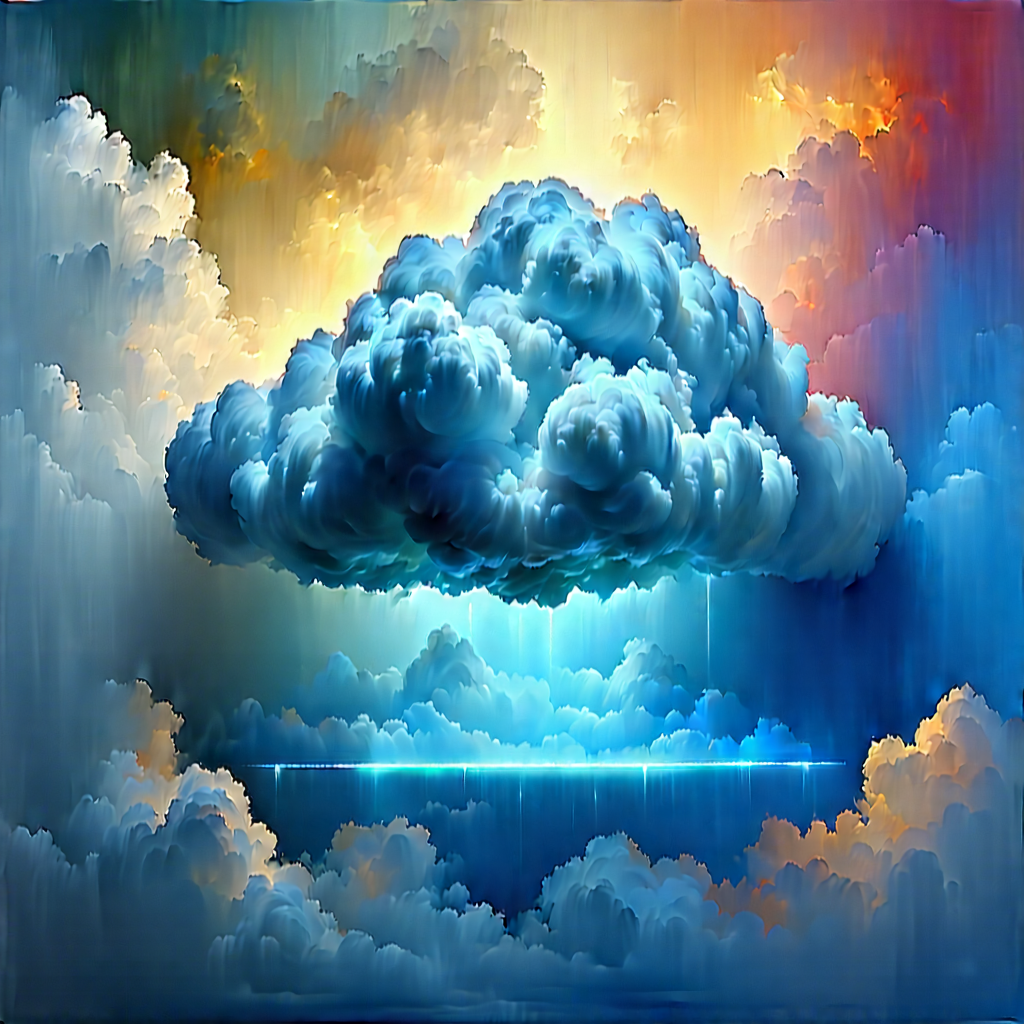 Cloud Computing Visualization With Large, Colorful