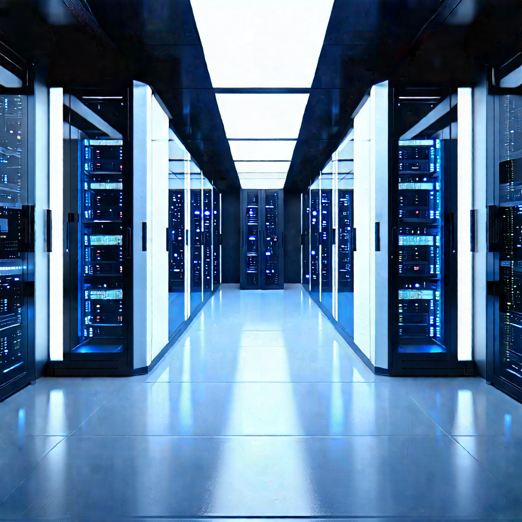 (futuristic:1.24) Server Room With Large Room