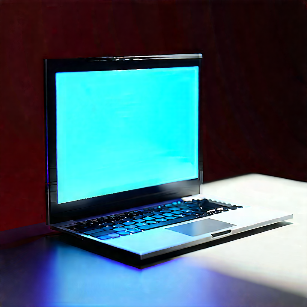Laptop With Streaming Content With Laptop Computer