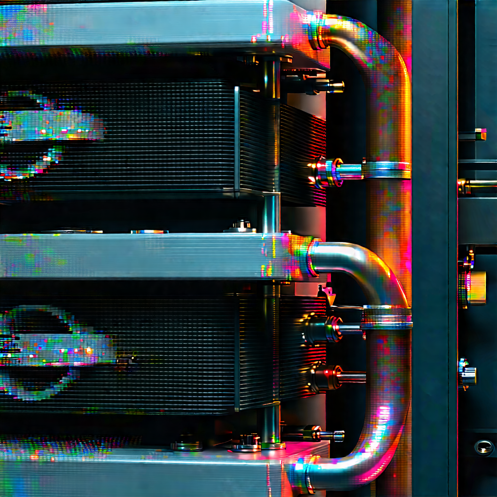 Close-up of cooling system