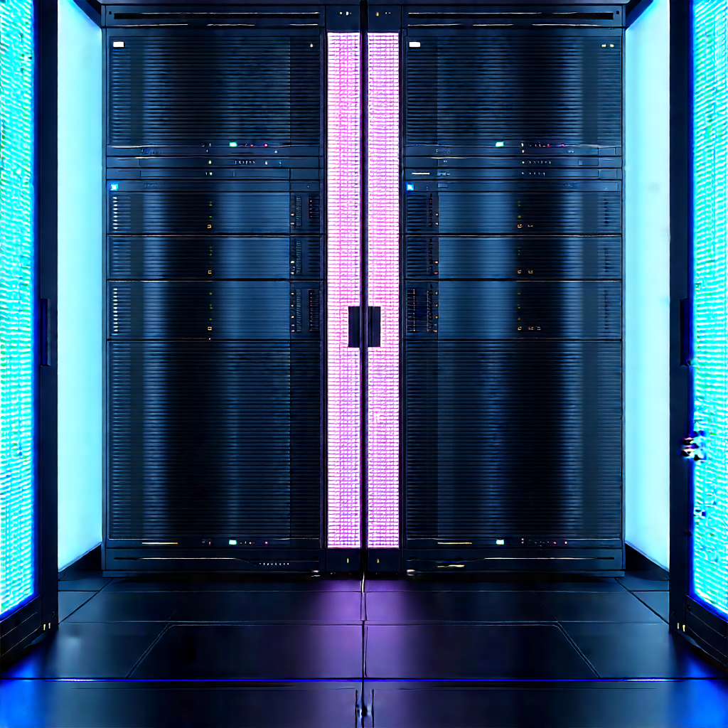 Futuristic server room