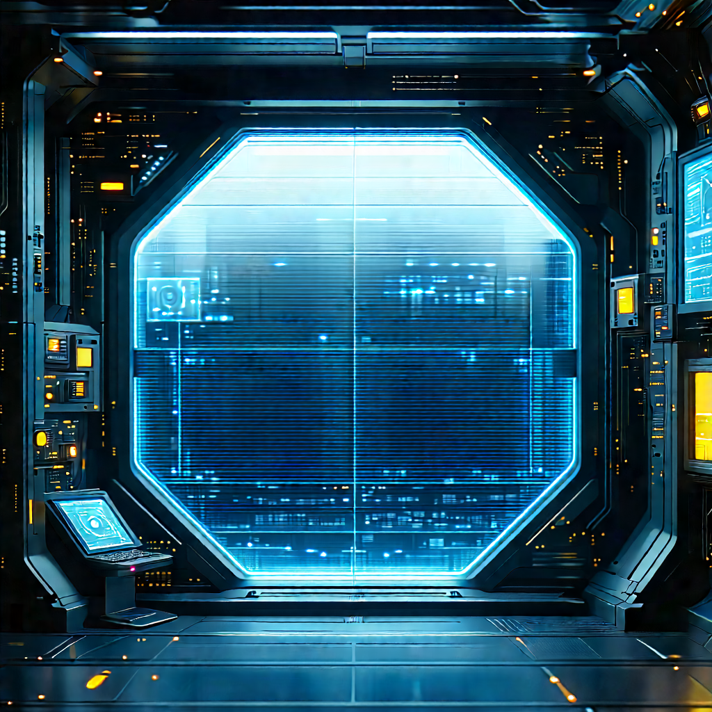 (futuristic:1.38) research laboratory