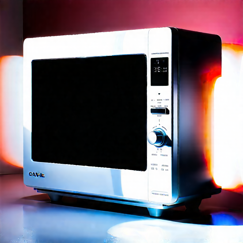 Innovative Smart Appliance Design With White Microwave