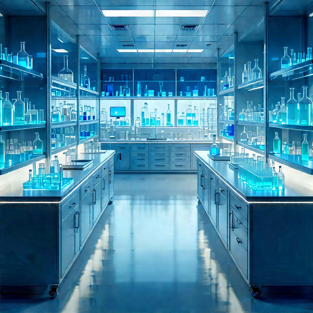 Healthcare technology in (modern:1.31) laboratory