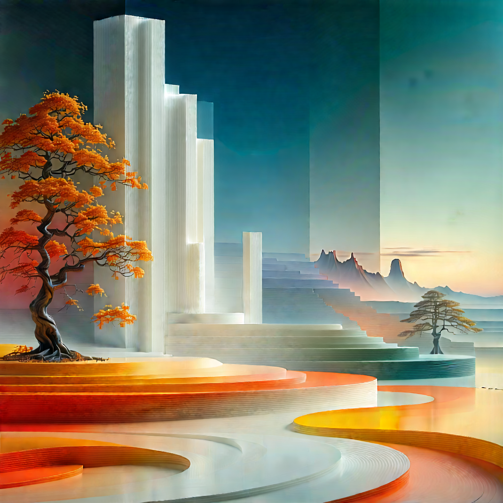 Digital Transformation Visualization With Painting Cityscape