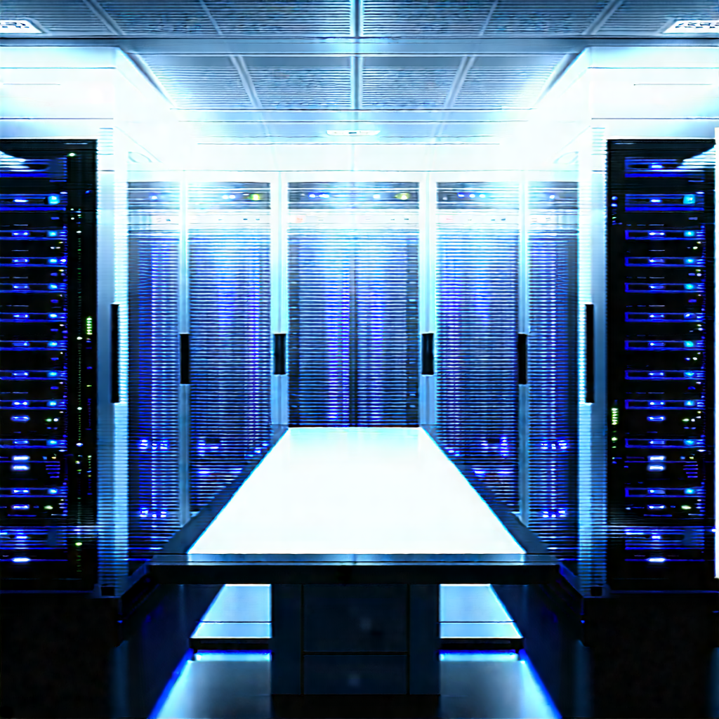 Futuristic server room