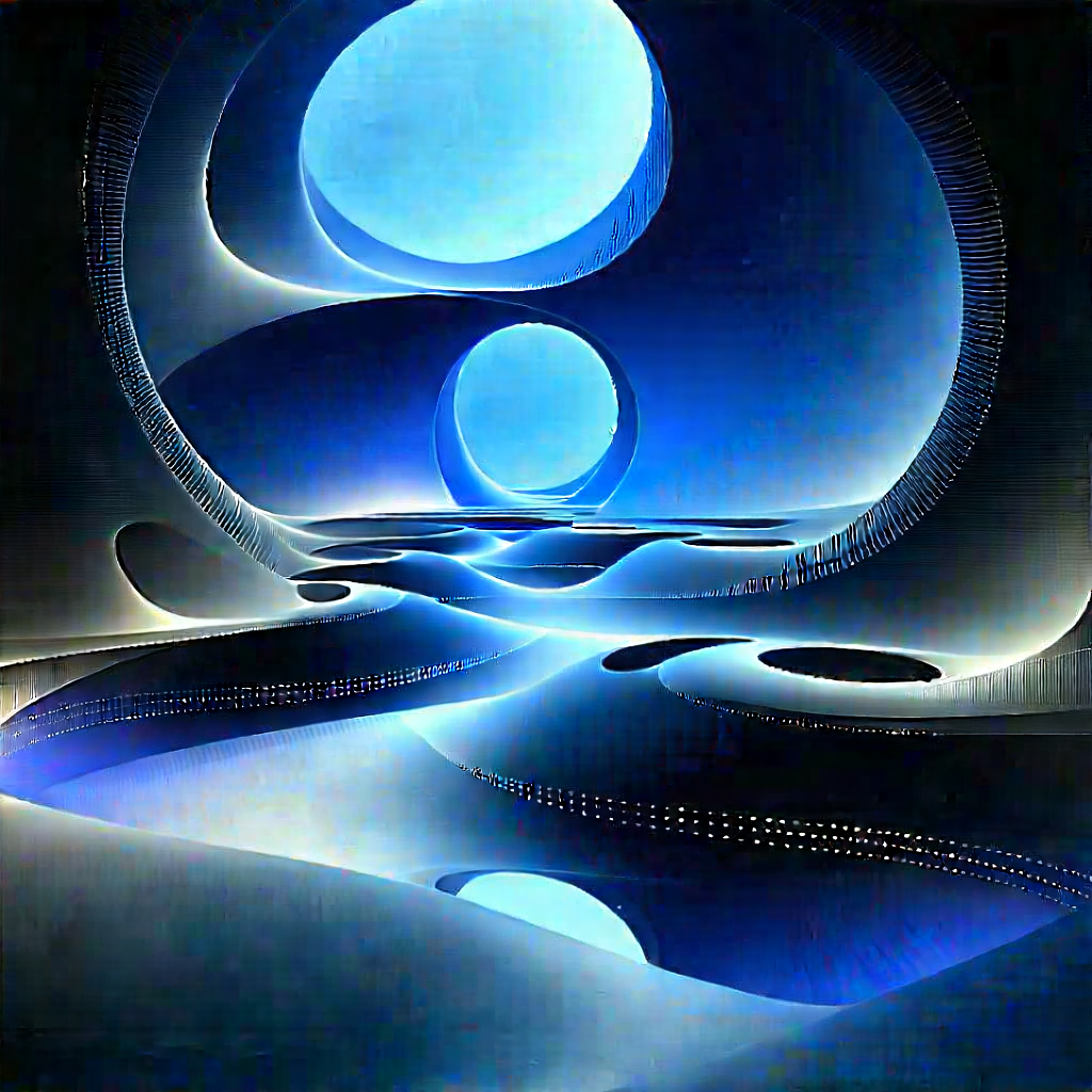 (futuristic:1.36) digital workspace