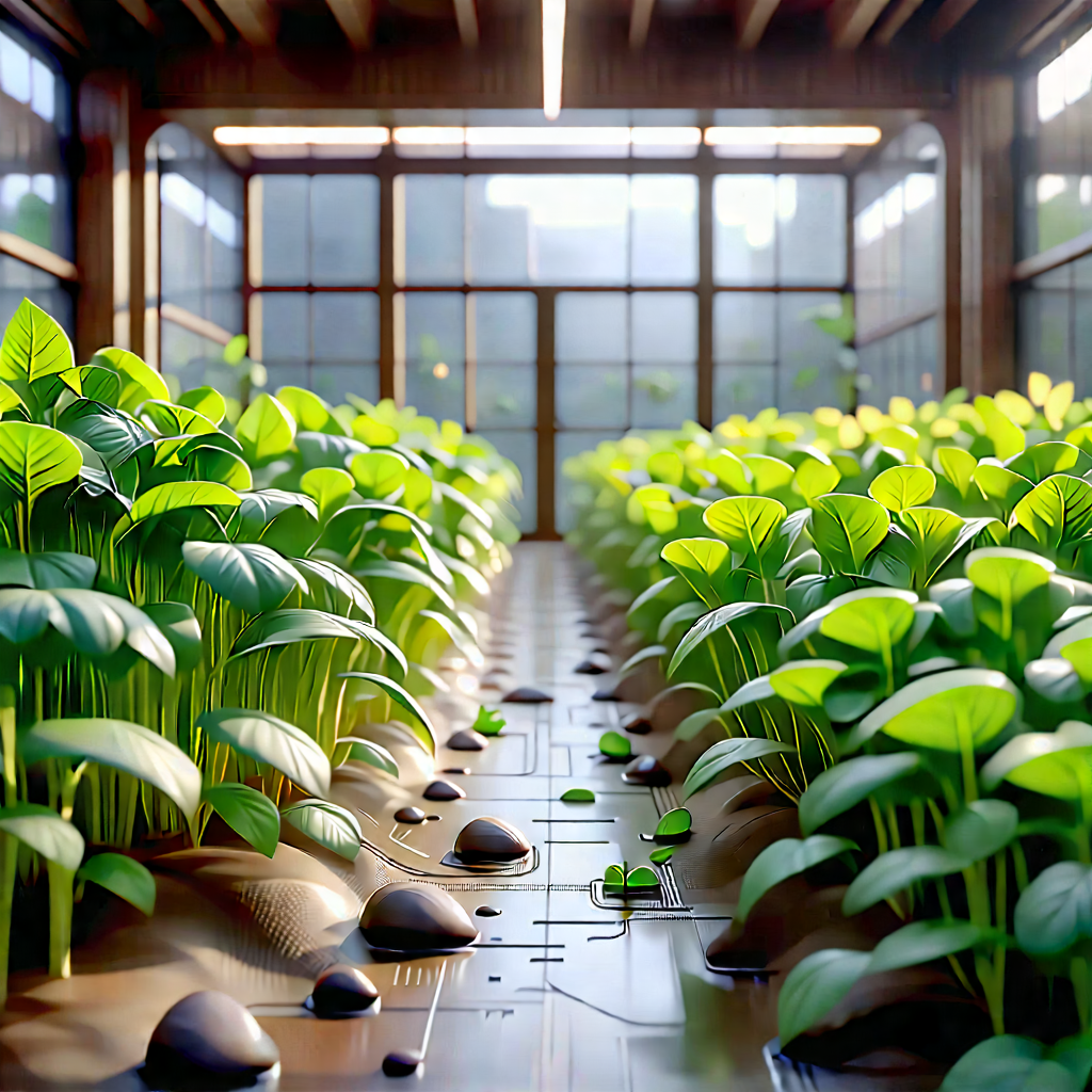 Agricultural Technology In Research Center With Image, There