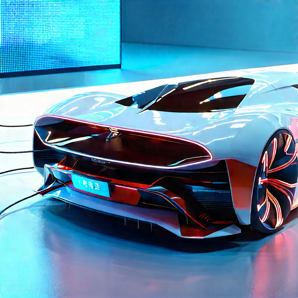 Innovative Electric Vehicle Design With White Sports