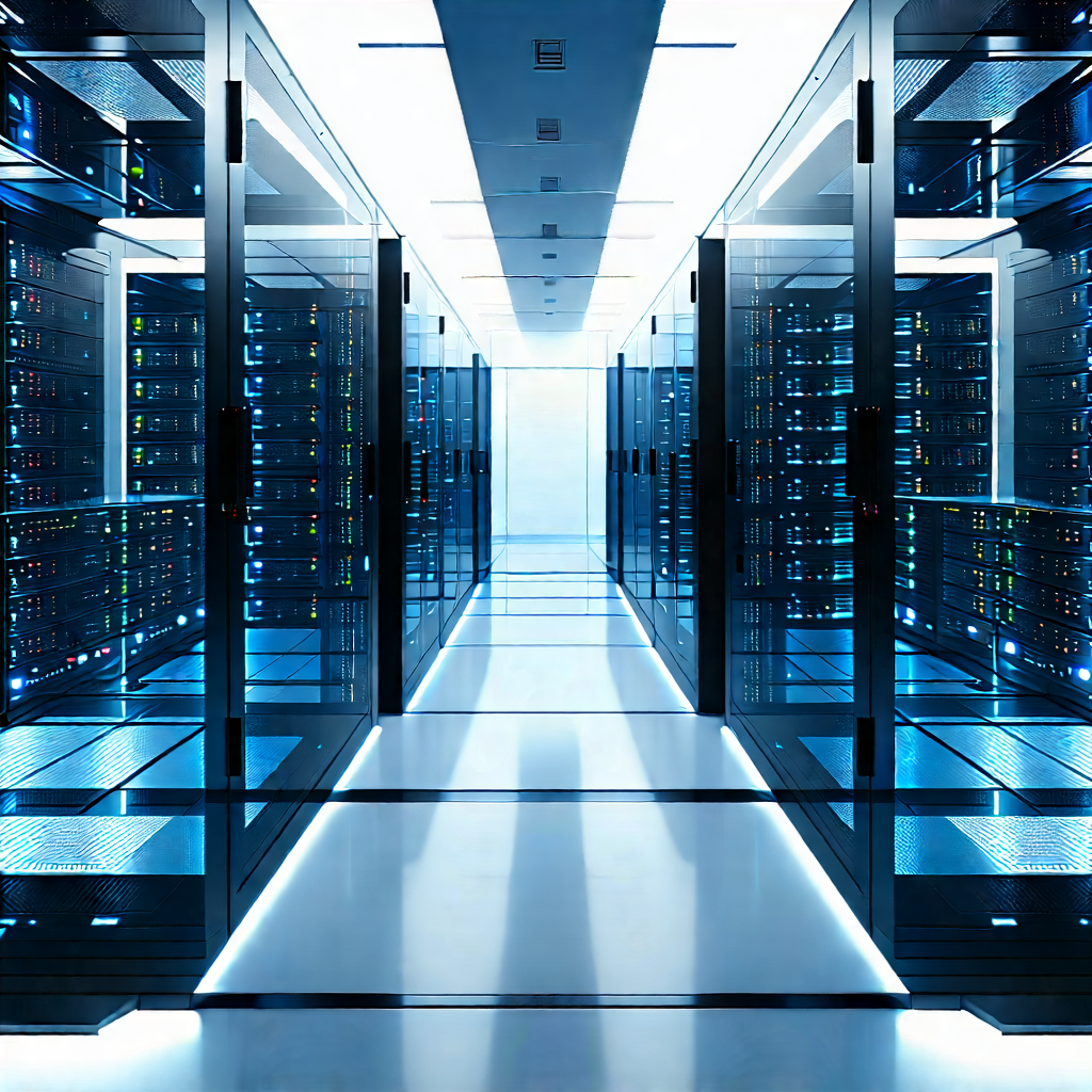 (futuristic:1.22) server room
