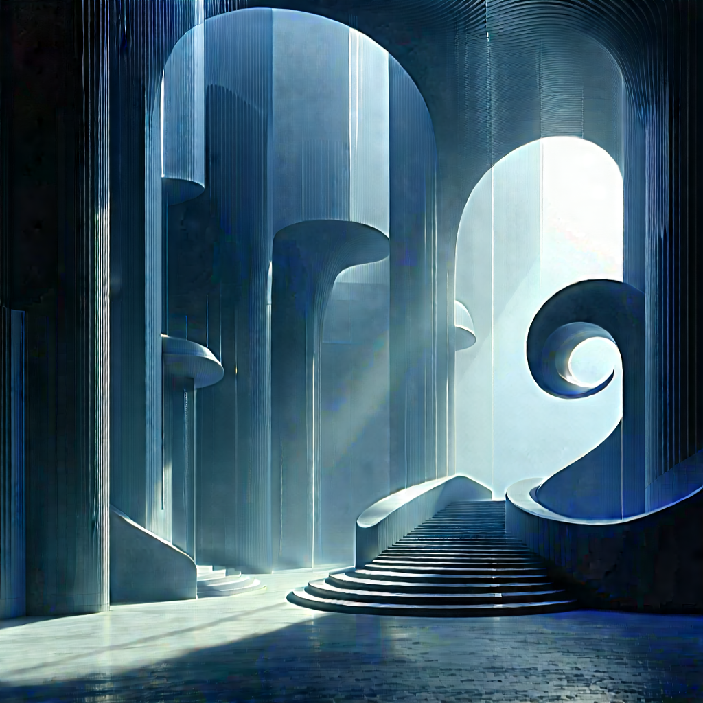 Futuristic Innovation Hub With Image, There