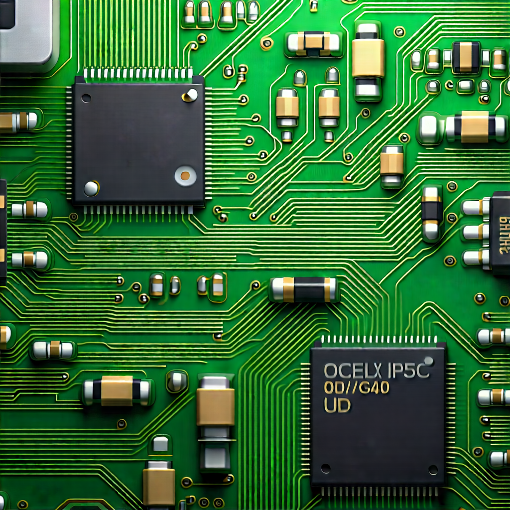Close-up of electronic circuit