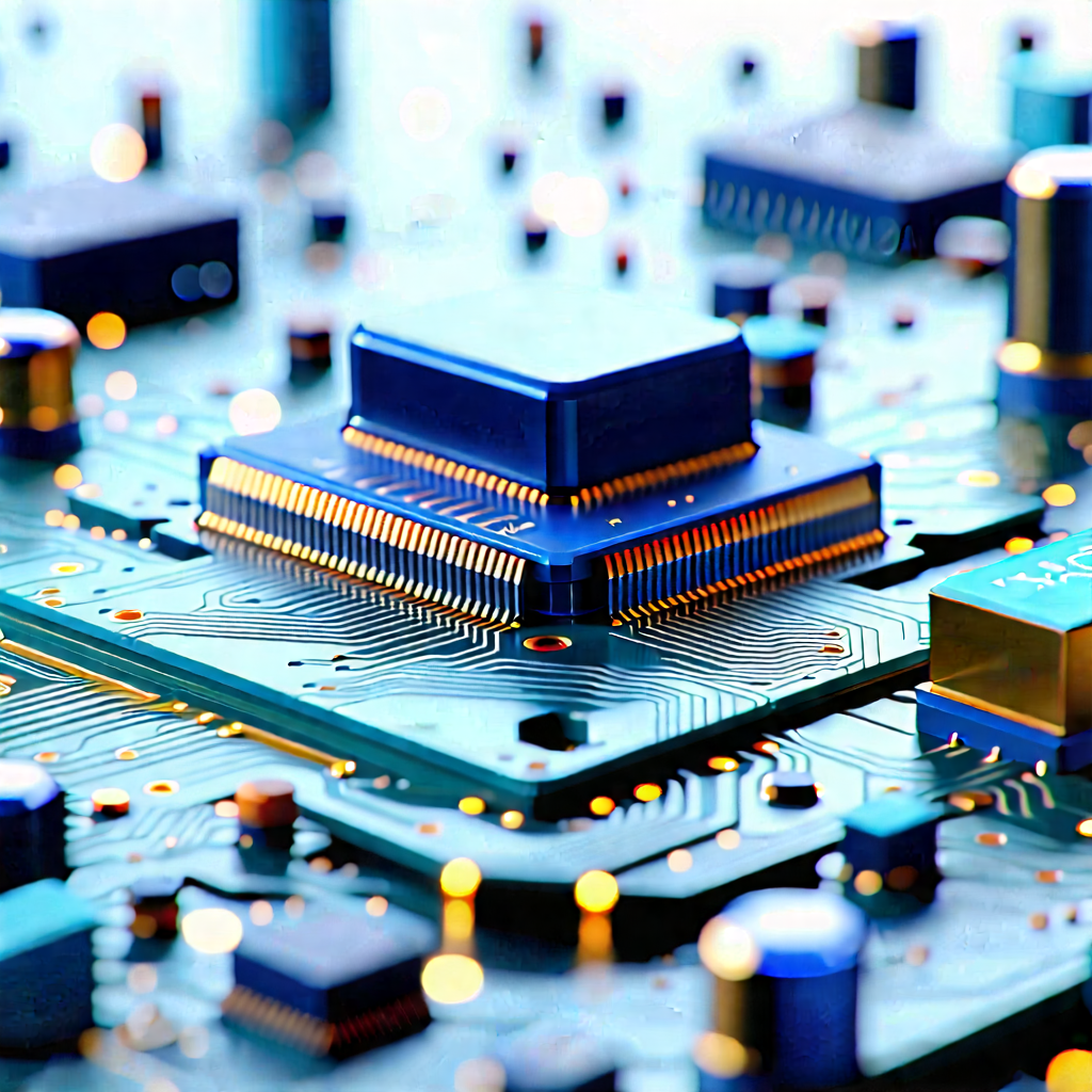 Close-up of microprocessor