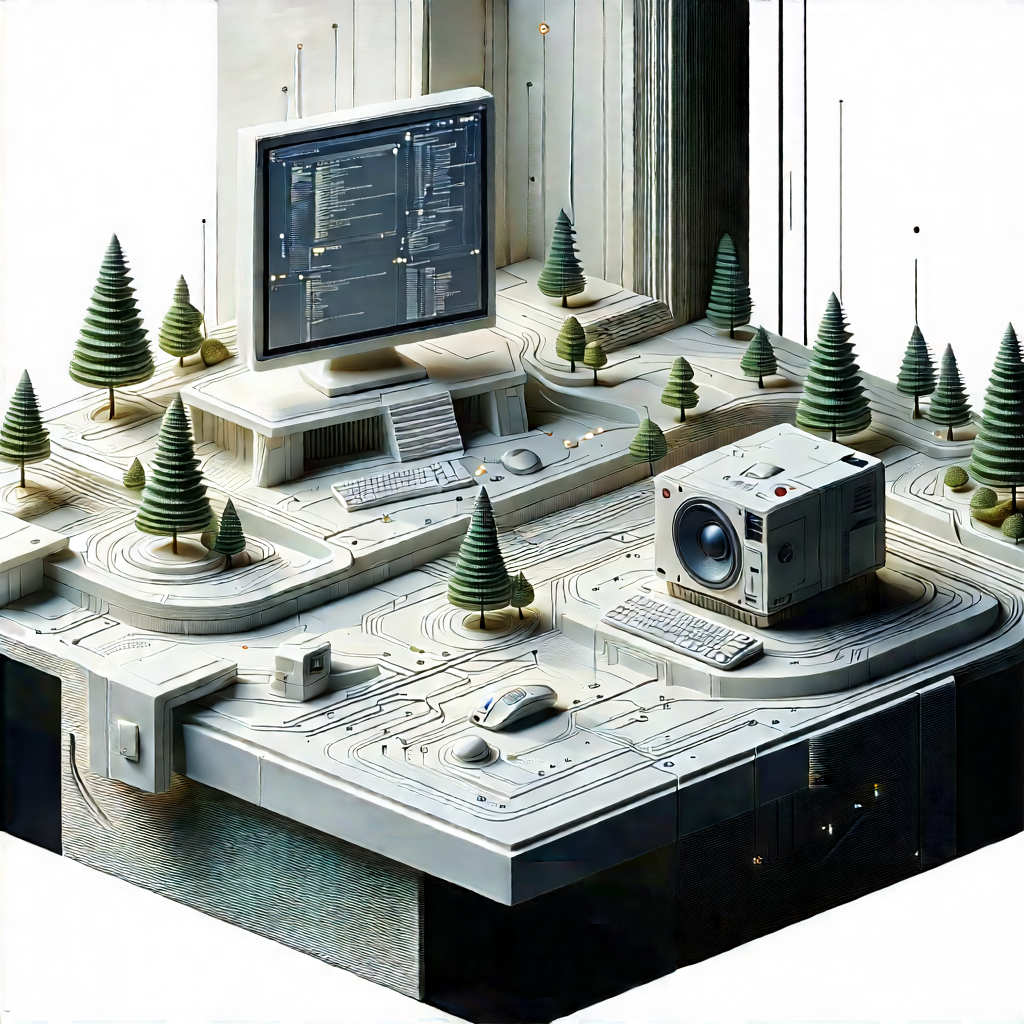 Entertainment Technology In Research Center With Computer Setup