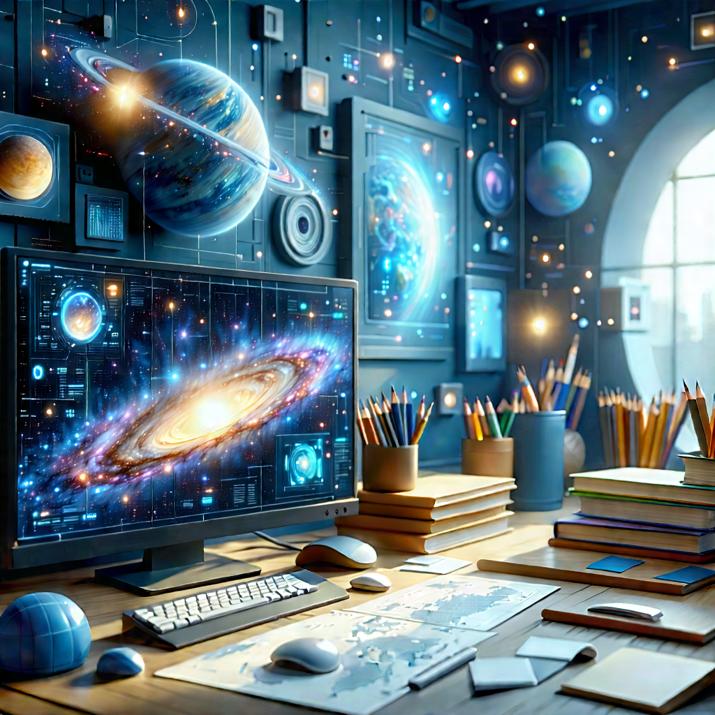 Educational Technology In Research Center With Image, There