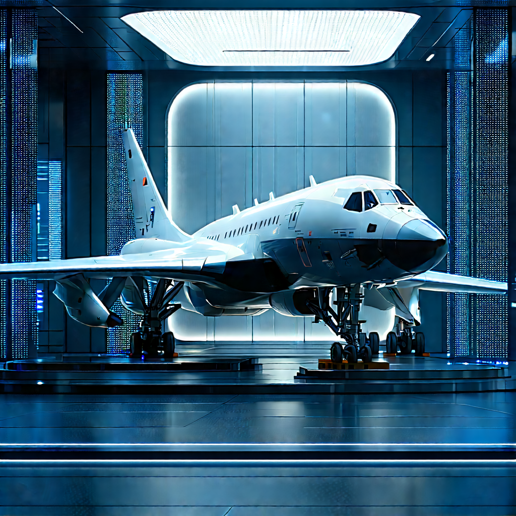 Aerospace Technology In Research Center With Large White