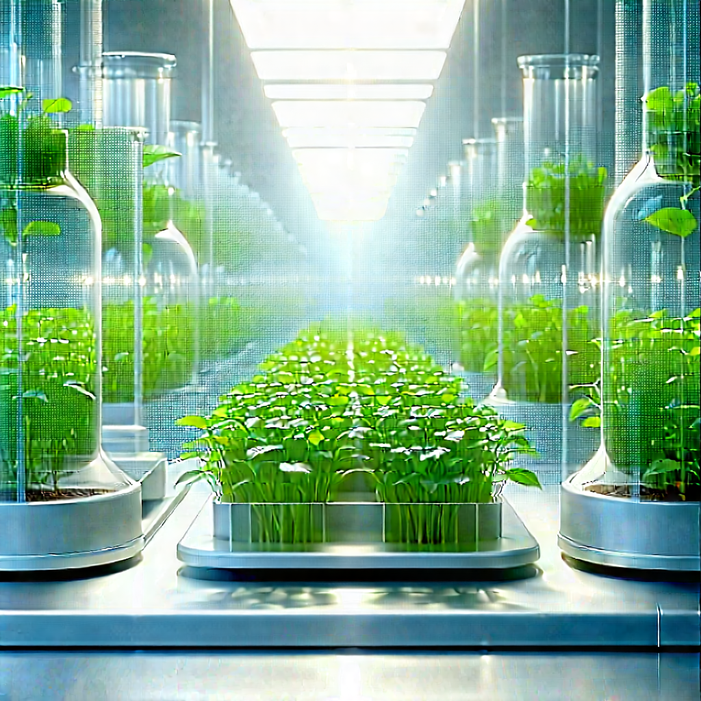 Agricultural Technology In (modern:1.1) Laboratory With Image, There