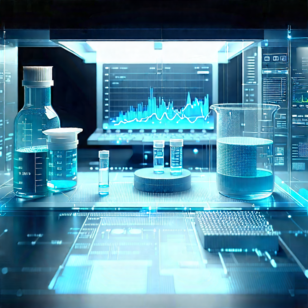 Financial Technology In Modern Laboratory With Image, There