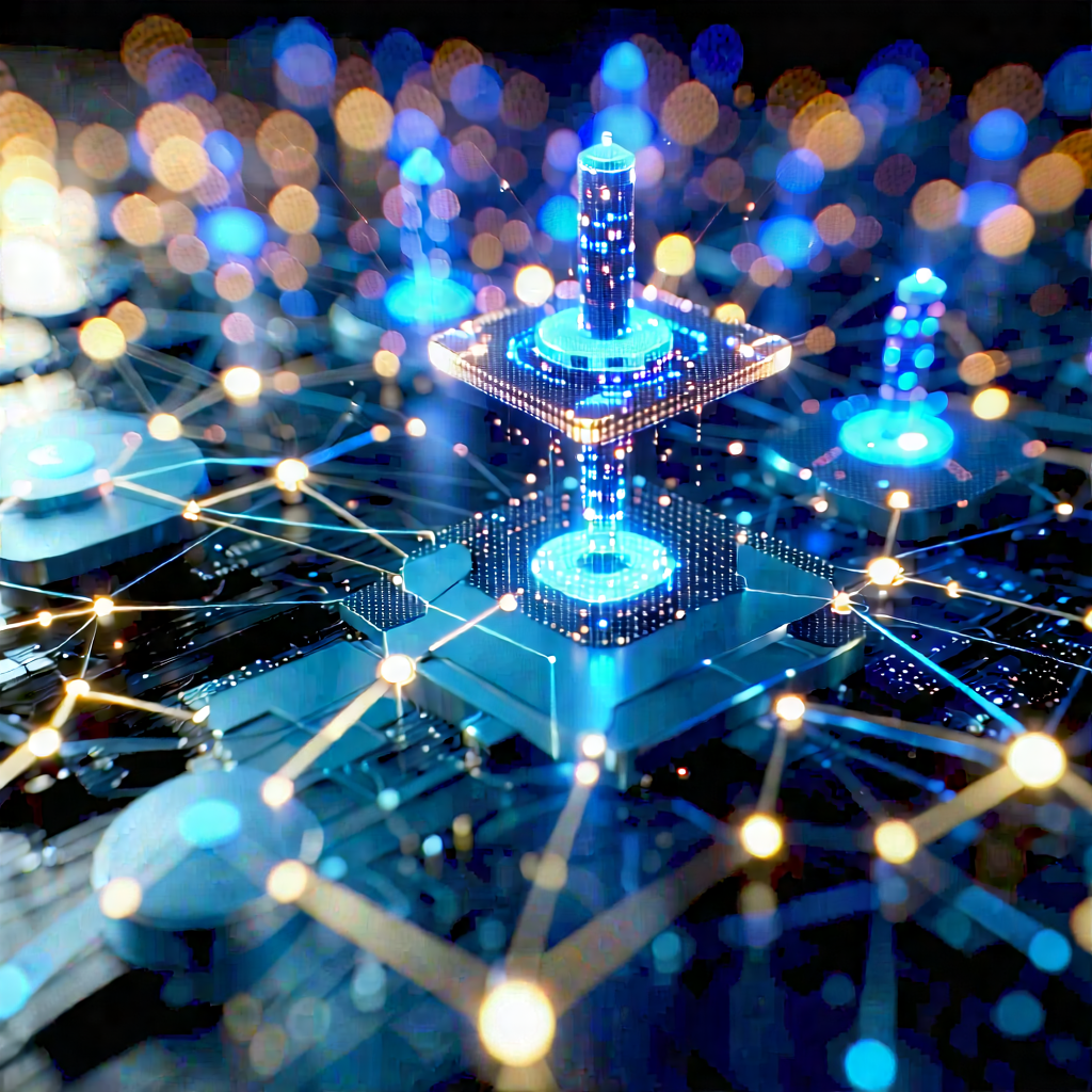 Blockchain Network Visualization With Image, There