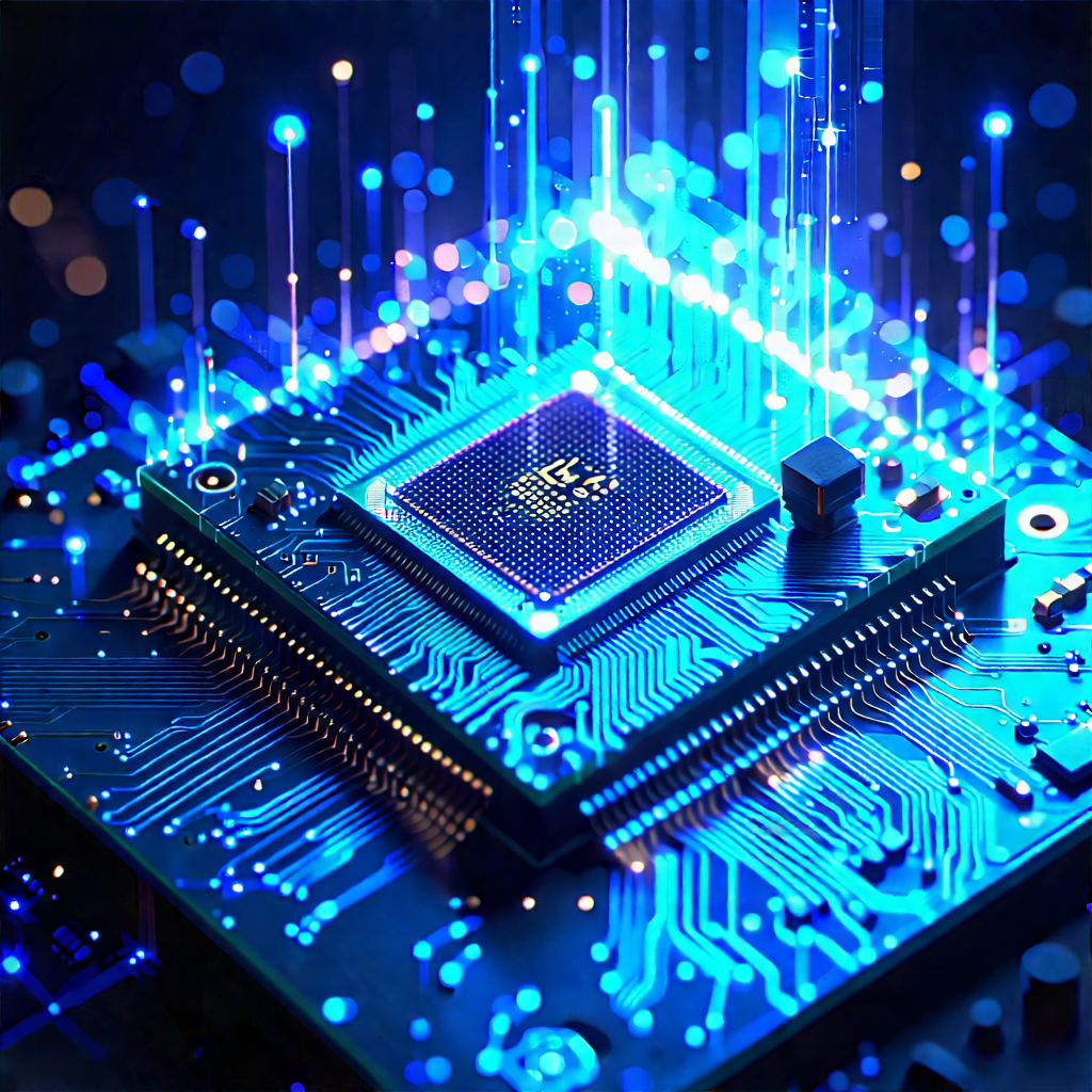 Microchip with holographic projection