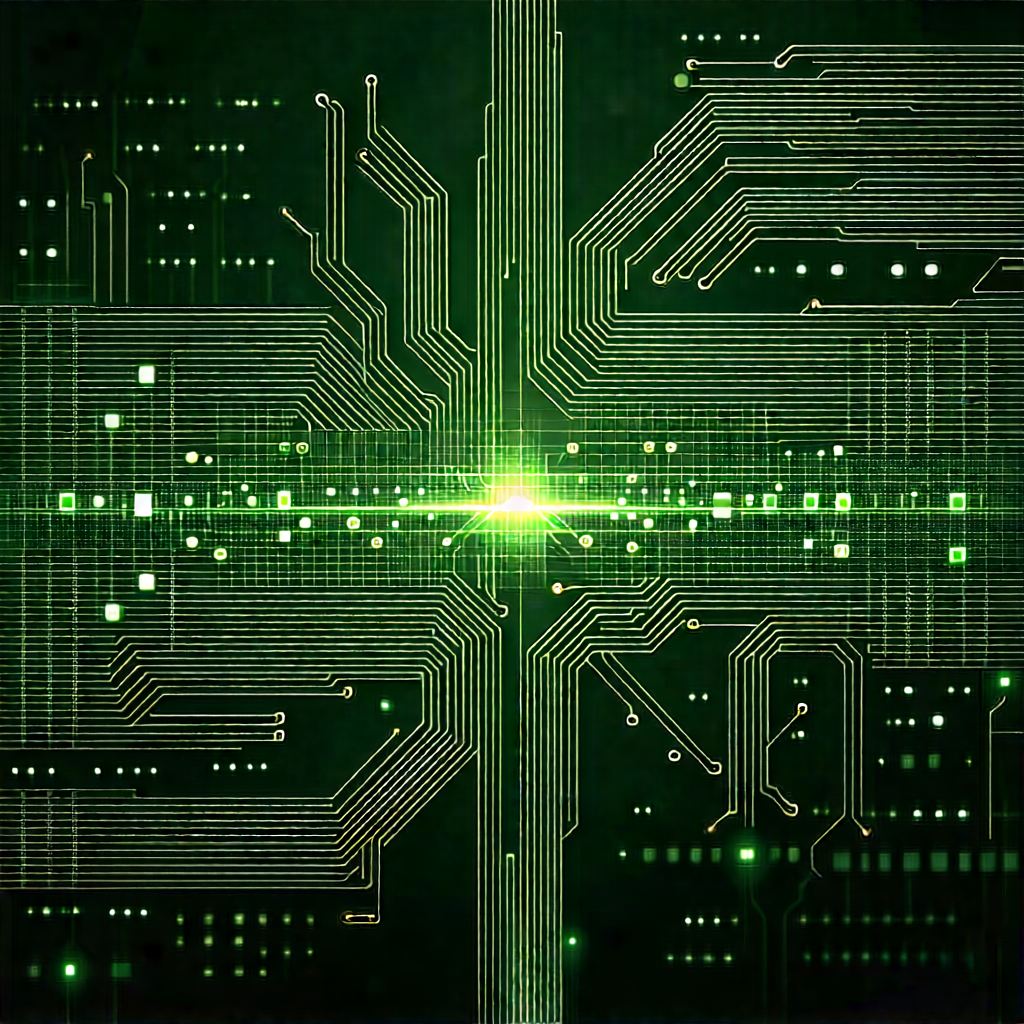 Circuit board with data streams