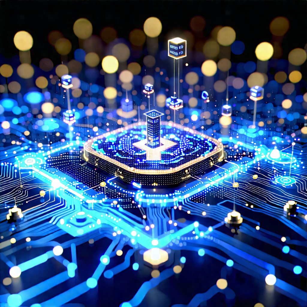 Blockchain Network Visualization With Image, There
