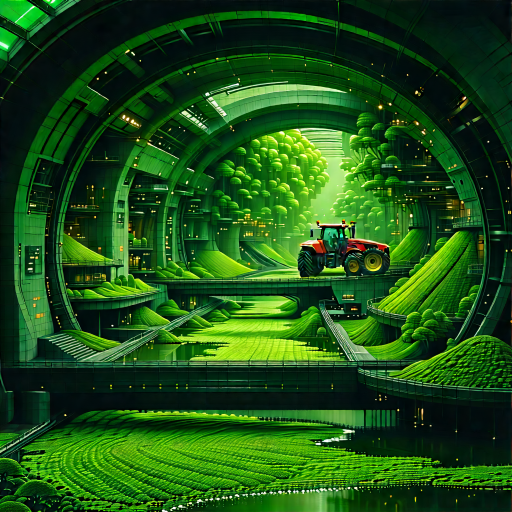 Agricultural Technology In Manufacturing Facility With Image, Large