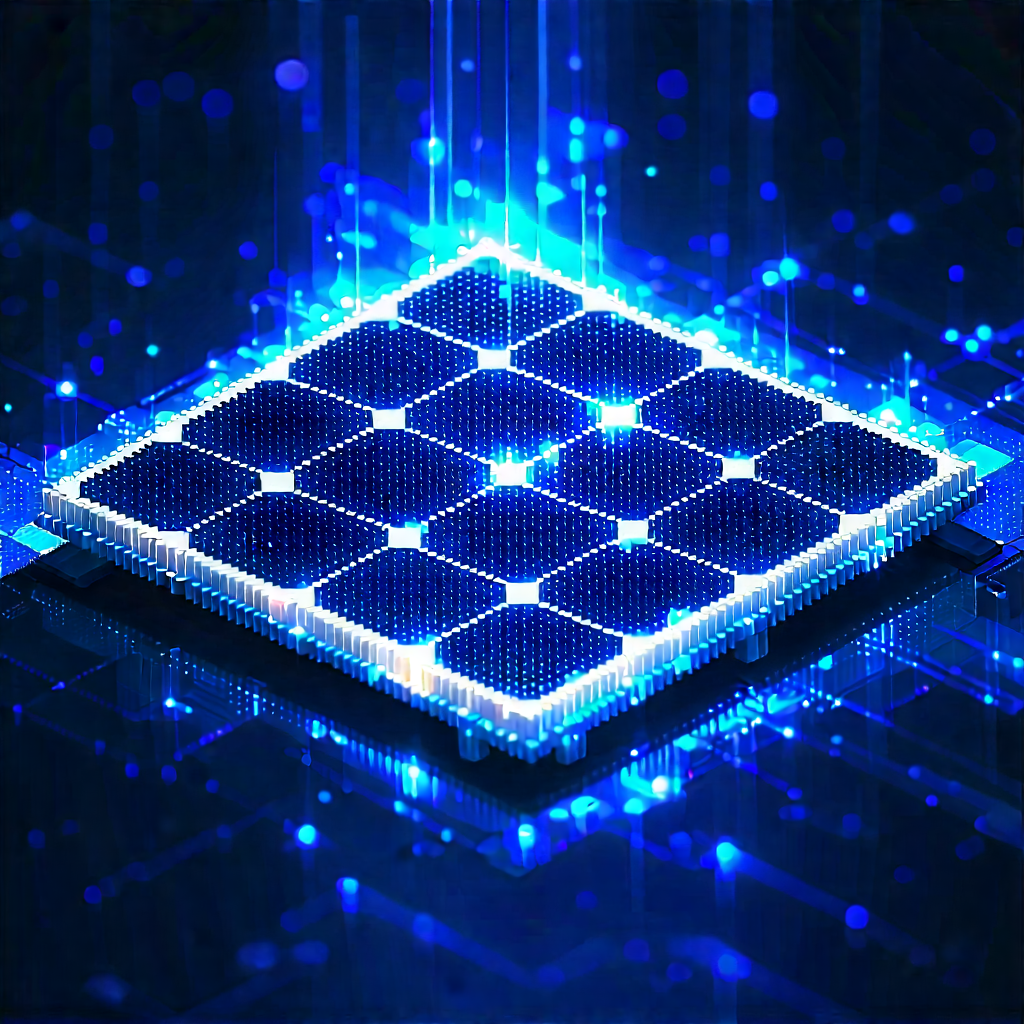 Solar Panel With Holographic Projection With Solar Panel