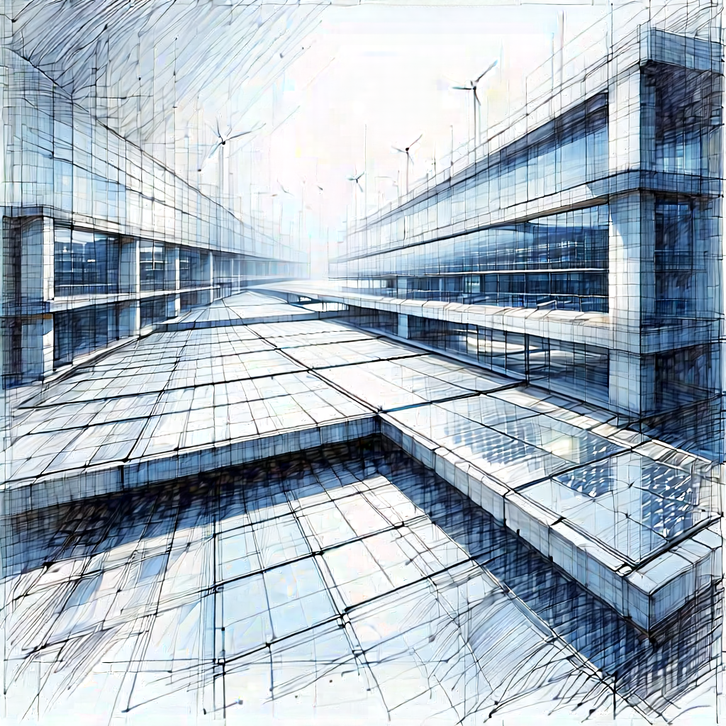 Innovative Renewable Energy Design With Drawing Large