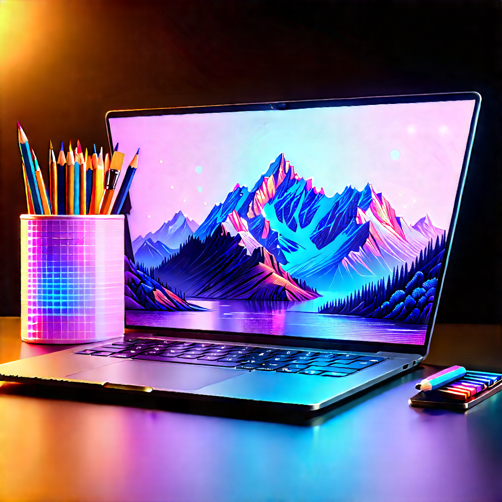 Laptop With Holographic Display With Laptop Computer