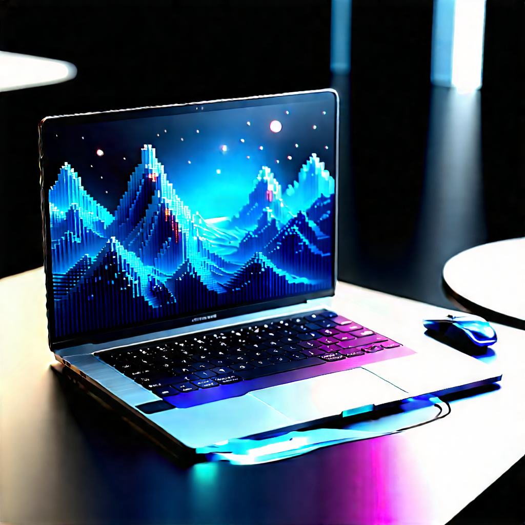Laptop With Streaming Content With Laptop Computer
