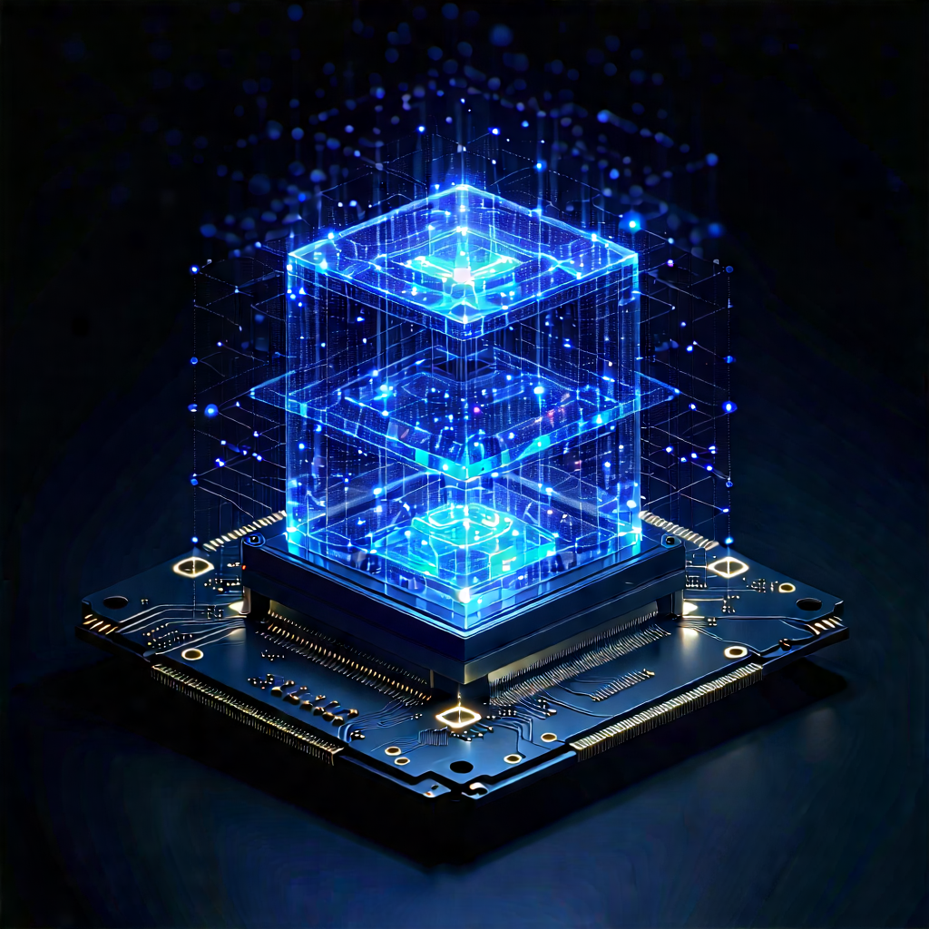 Quantum computer with holographic projection
