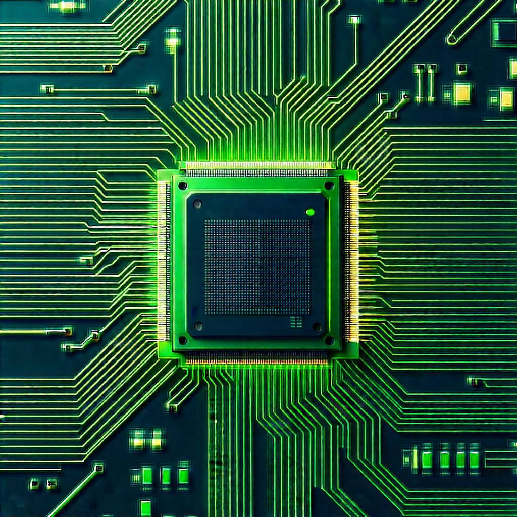 Close-up of electronic circuit