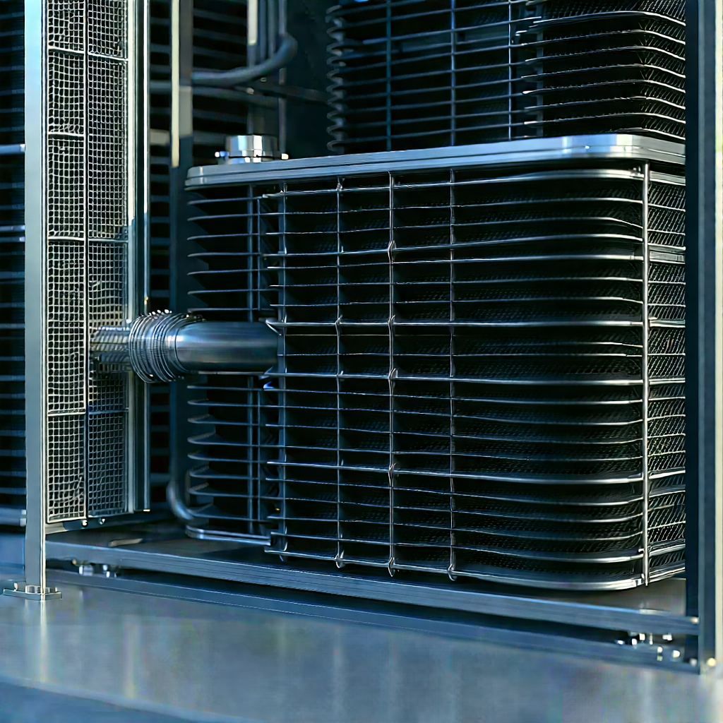 Close-up of cooling system
