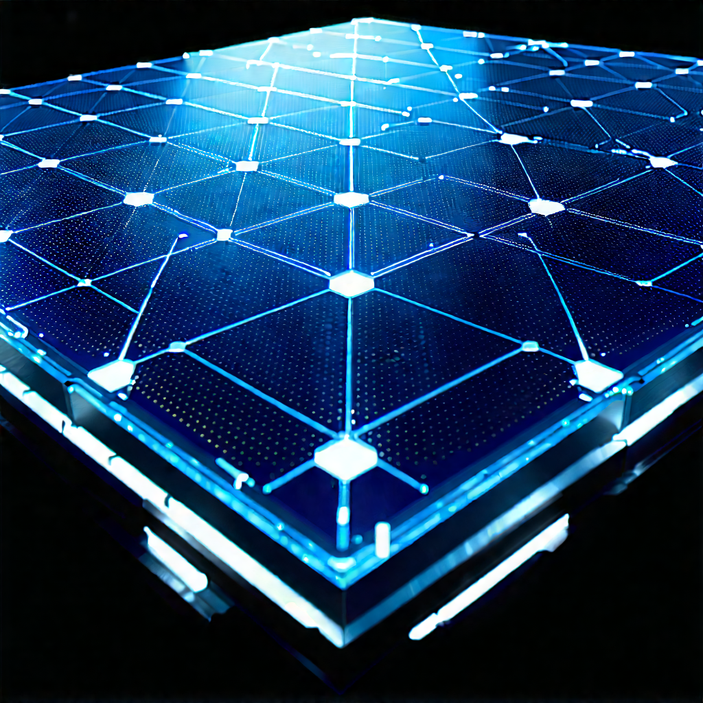 Solar panel with data streams